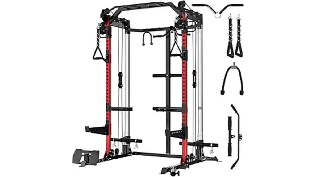 home gym dual pulley