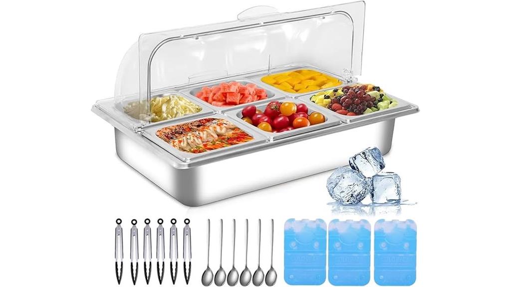 ice food display tray