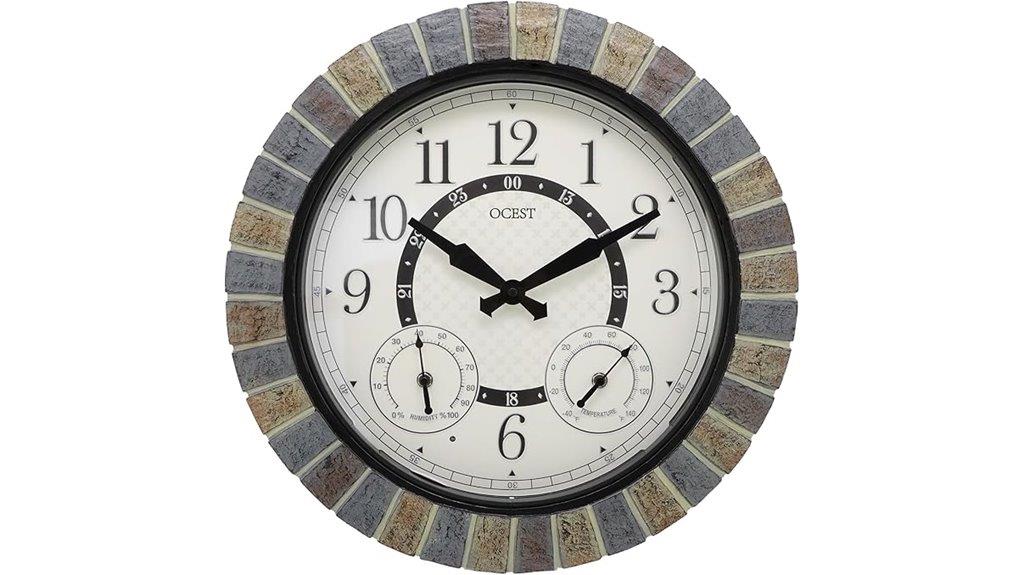 illuminated outdoor wall clock