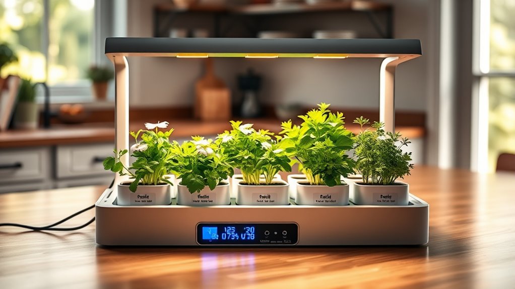 indoor led herb gardening