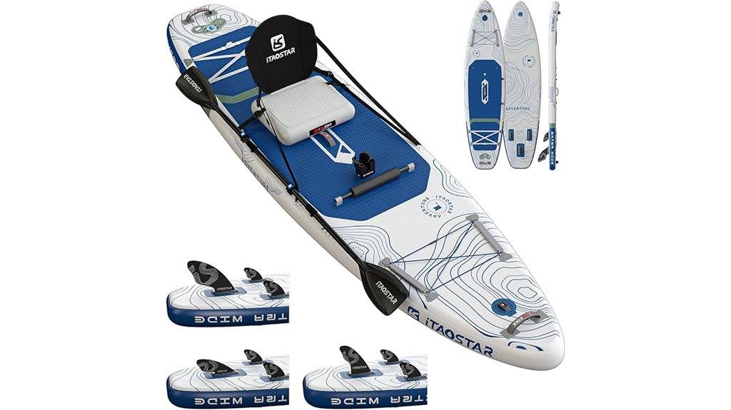inflatable paddle board dimensions