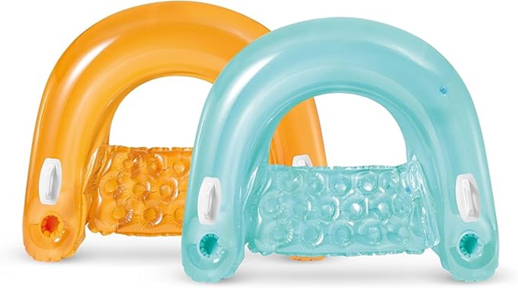 inflatable pool float with cup holders