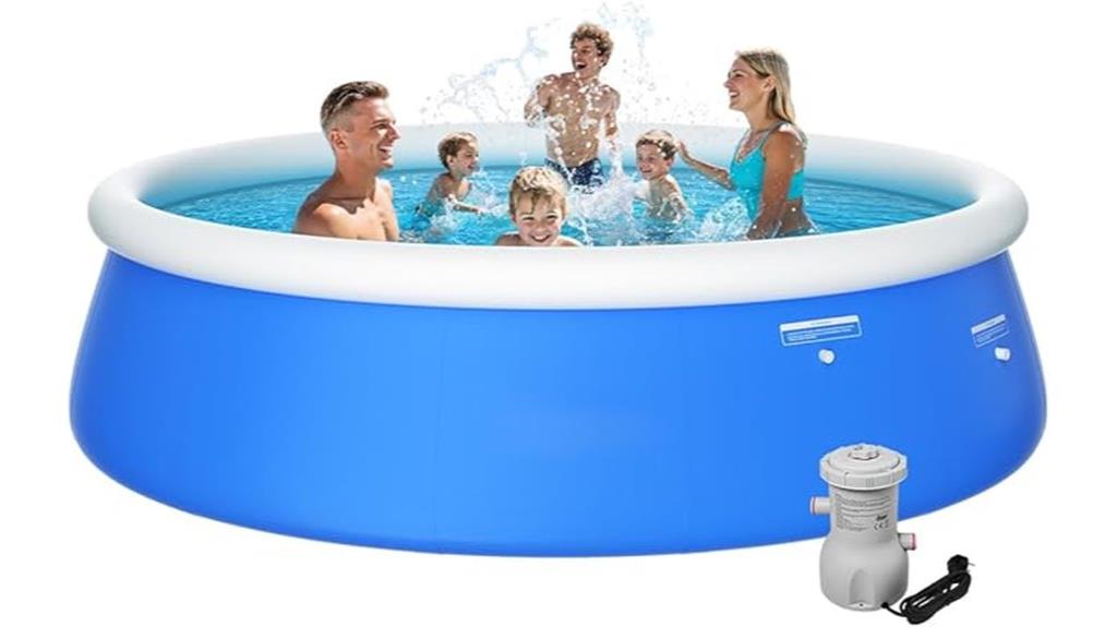 inflatable pool with pump