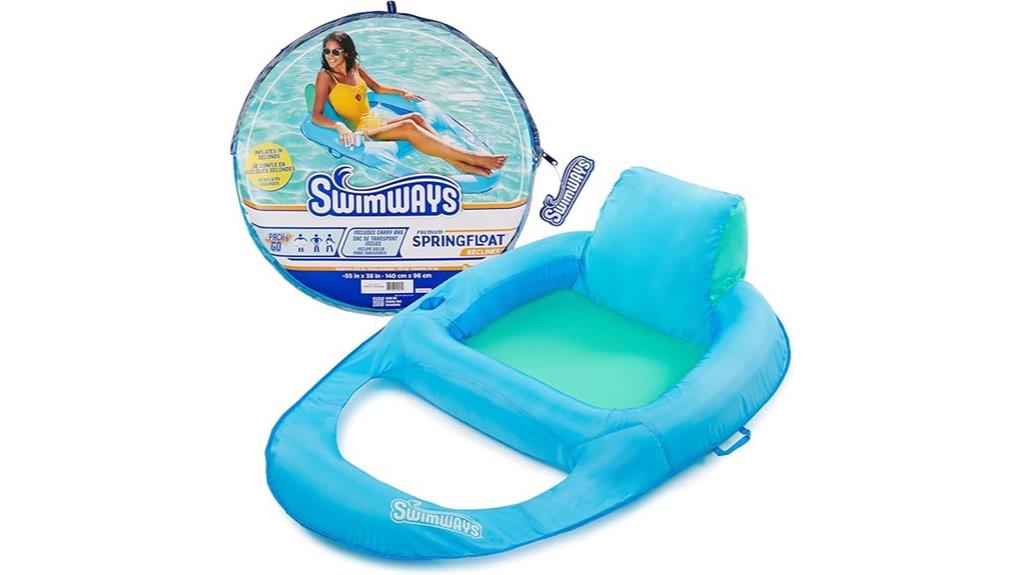 inflatable spring float lounger