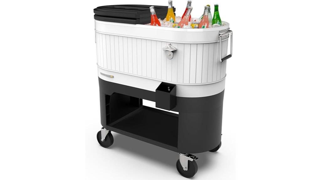 insulated rolling ice chest
