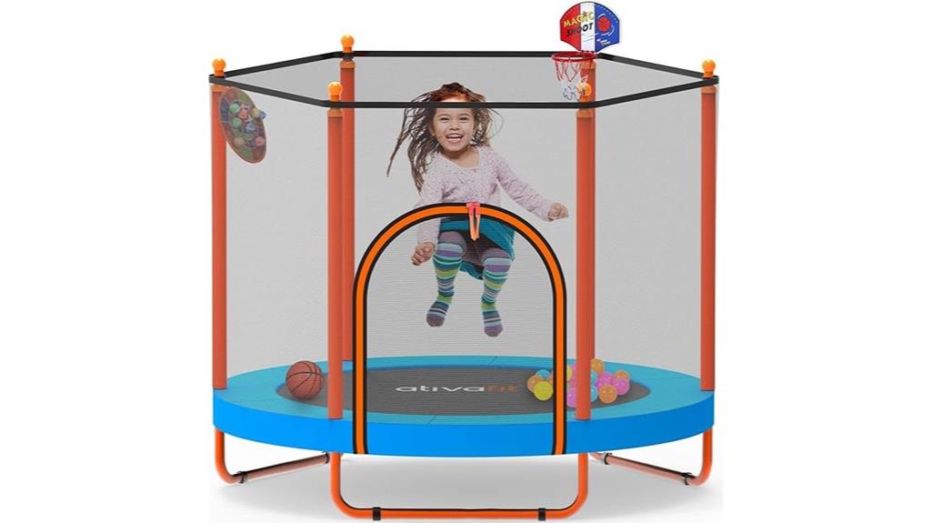 kids 60 inch rebounder trampoline