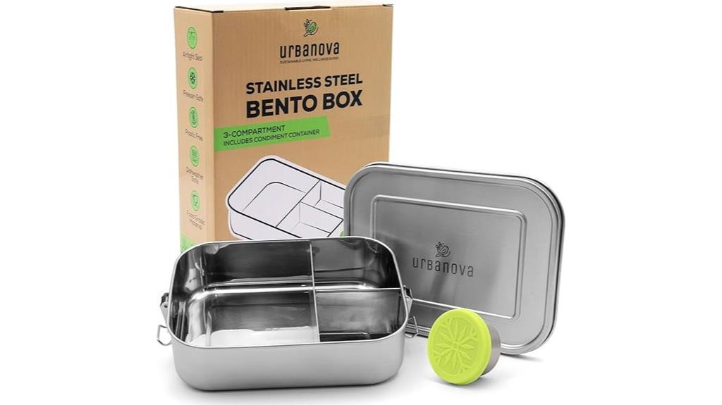 large 304 stainless steel bento