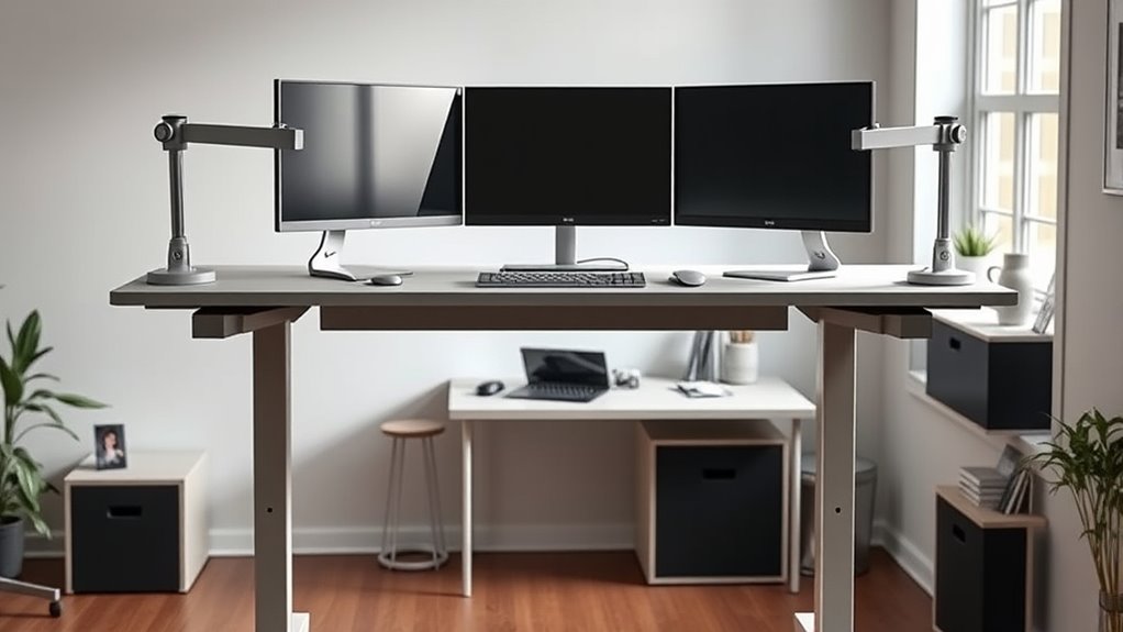 large adjustable workspace support
