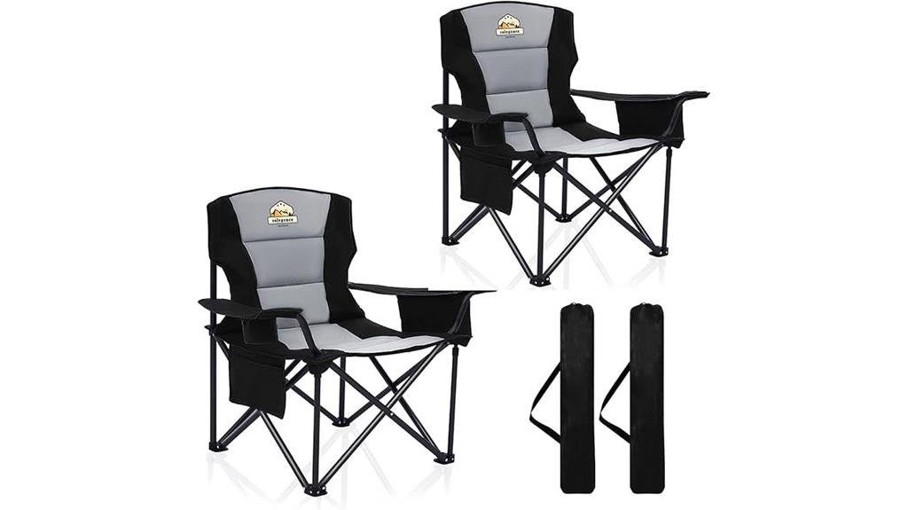 large camping chair duo
