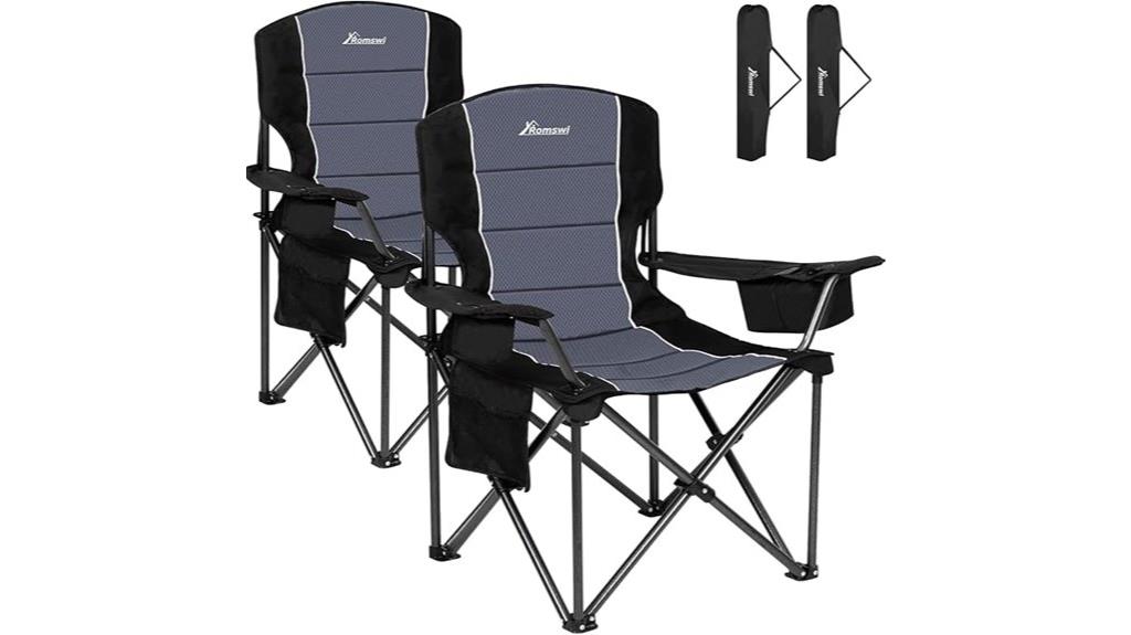large camping chairs set