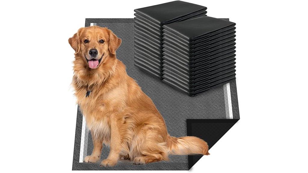 large charcoal dog pads