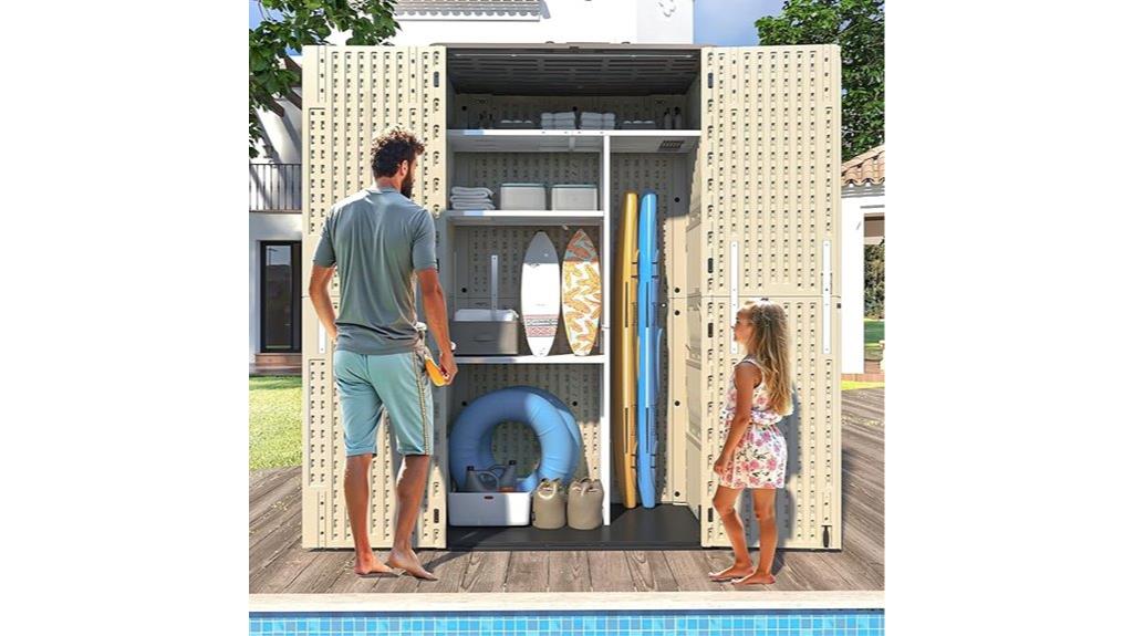 large lockable outdoor shed