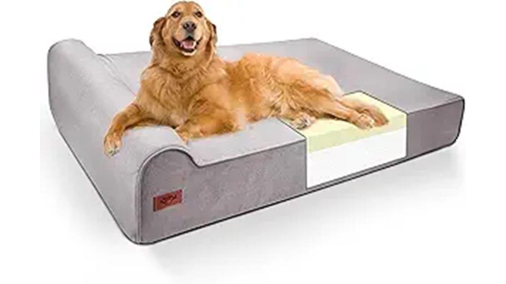 large memory foam dog bed