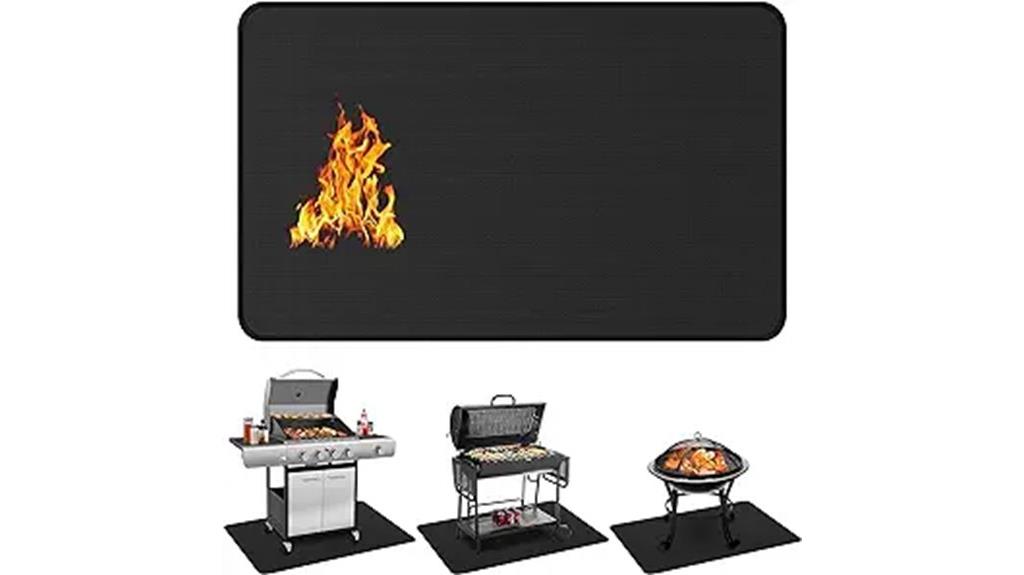 large outdoor grill mat