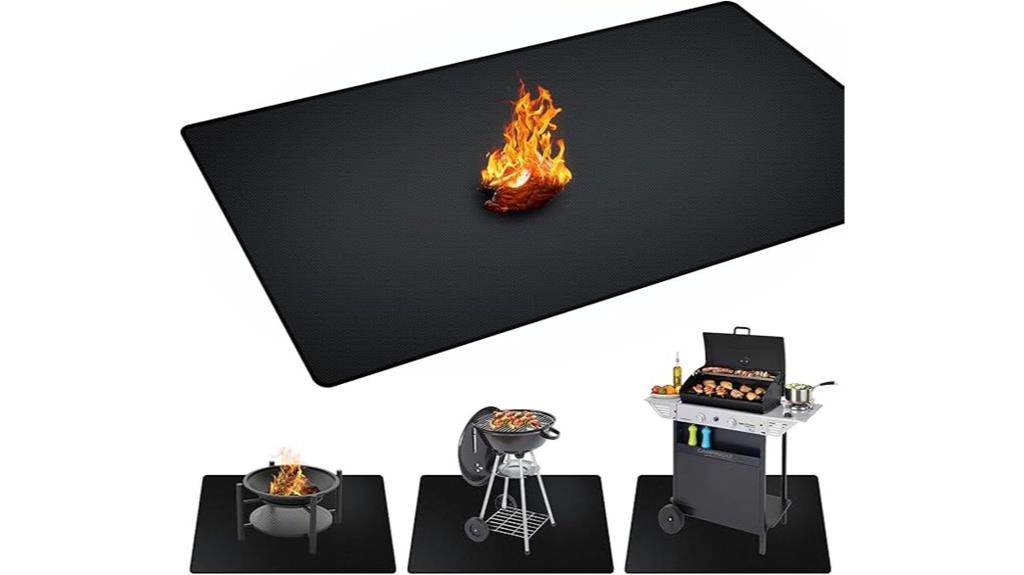 large outdoor grill mat