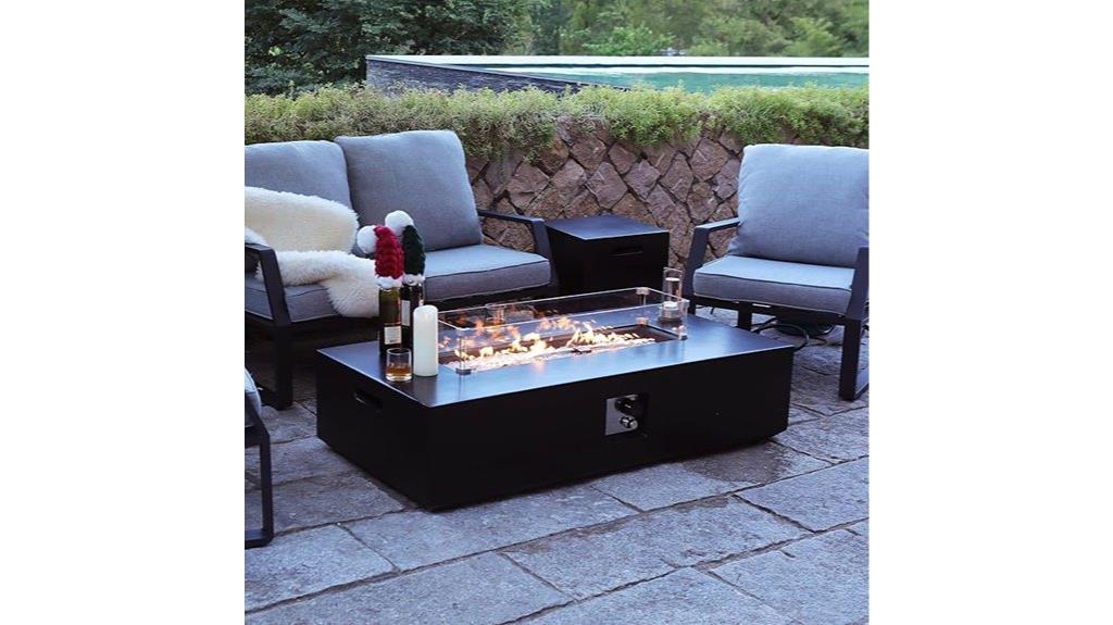 large propane fire pit