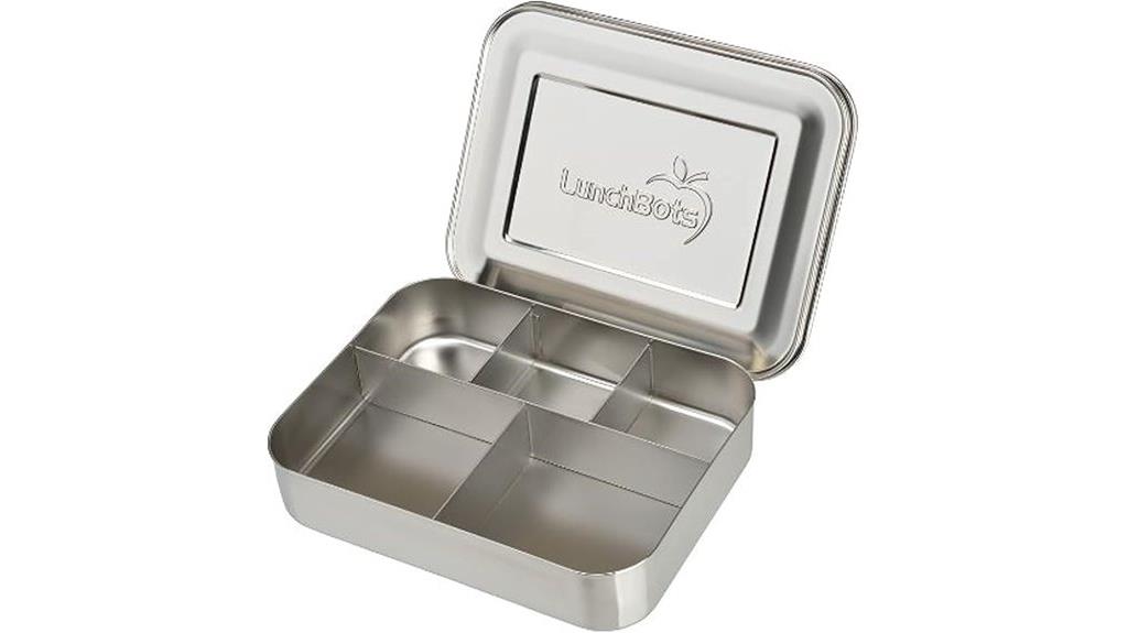 large stainless steel lunch container