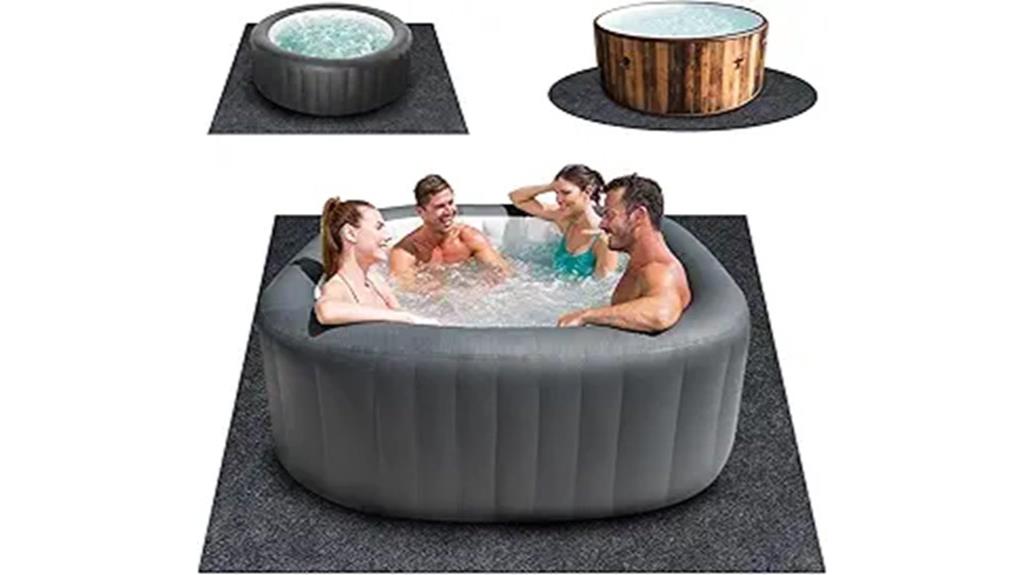 large waterproof hot tub mat