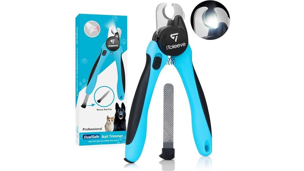 lighted led dog clippers
