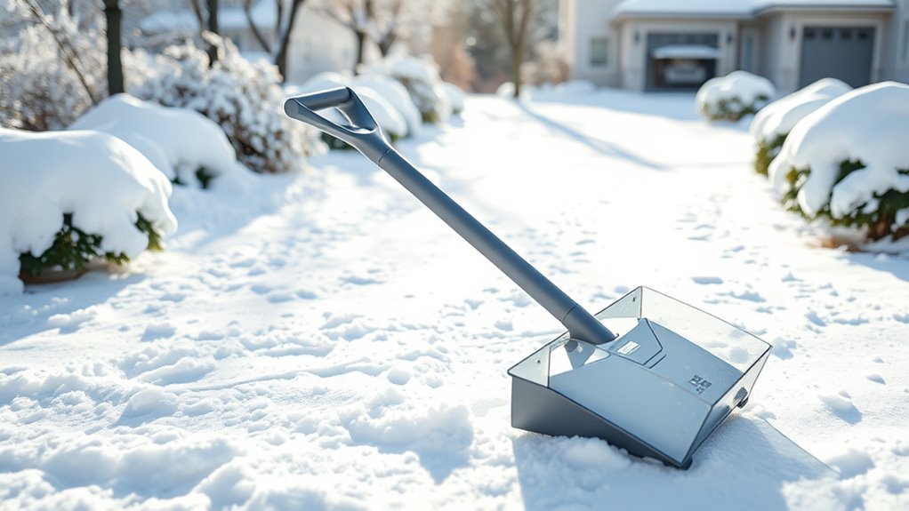 lightweight powerful safe snow shovel