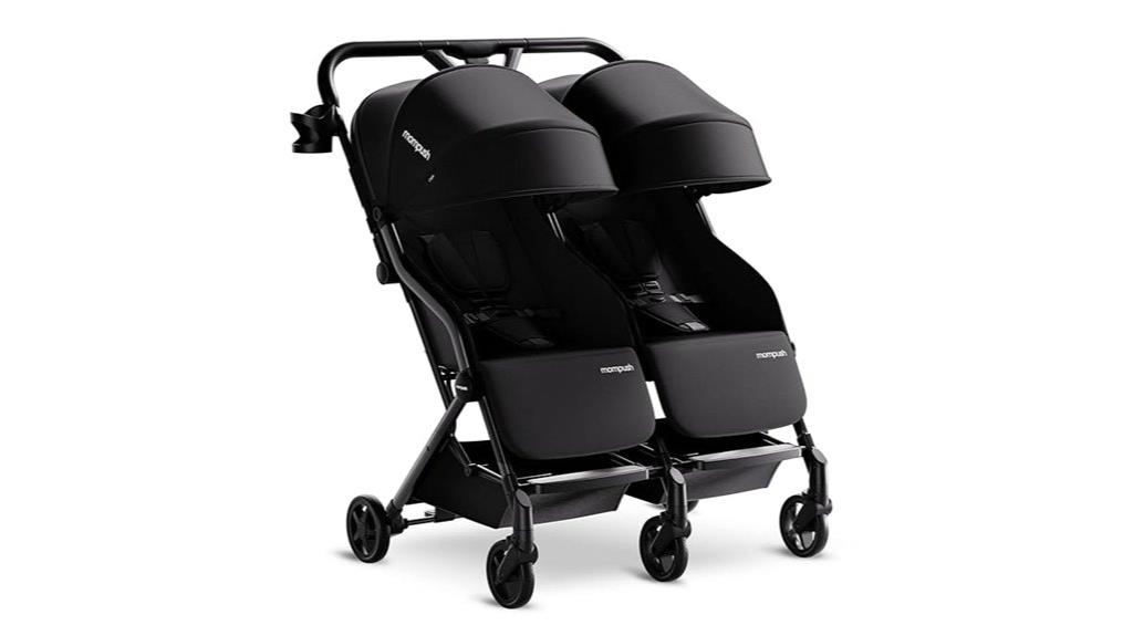 lightweight reclining double stroller