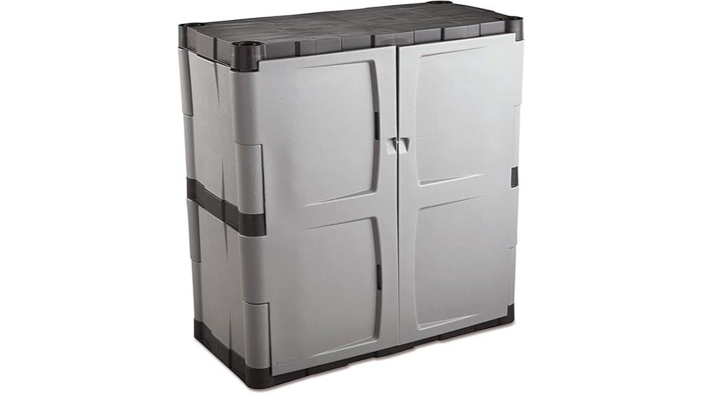 lockable rubbermaid storage cabinet
