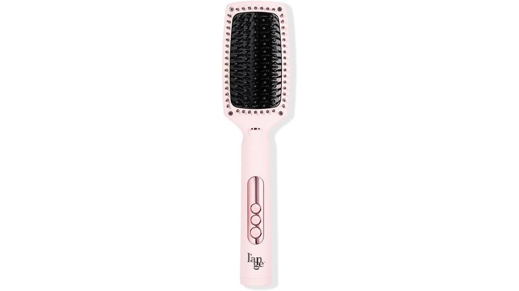 long hair curved straightening brush