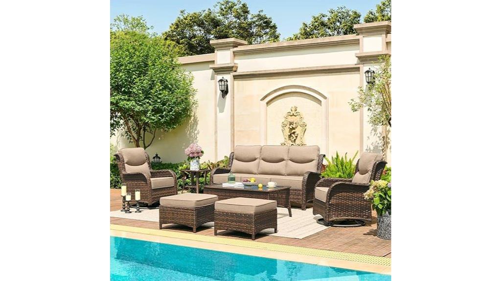 luxury 7 piece patio set