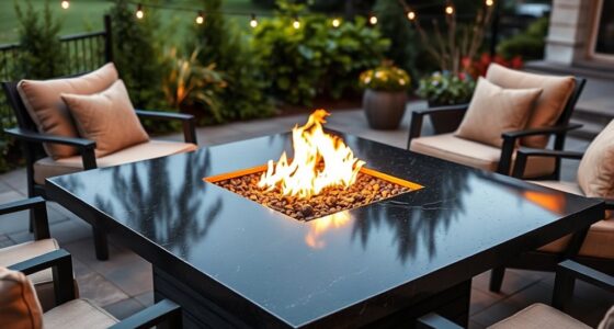 luxury fire pit tables