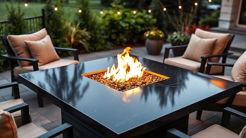 luxury fire pit tables