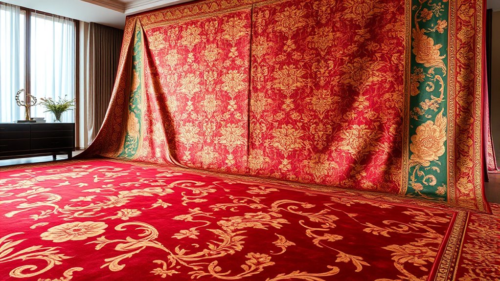 luxury oversized silk carpets
