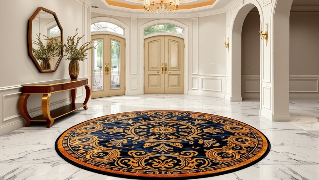 luxury yilong foyer rugs
