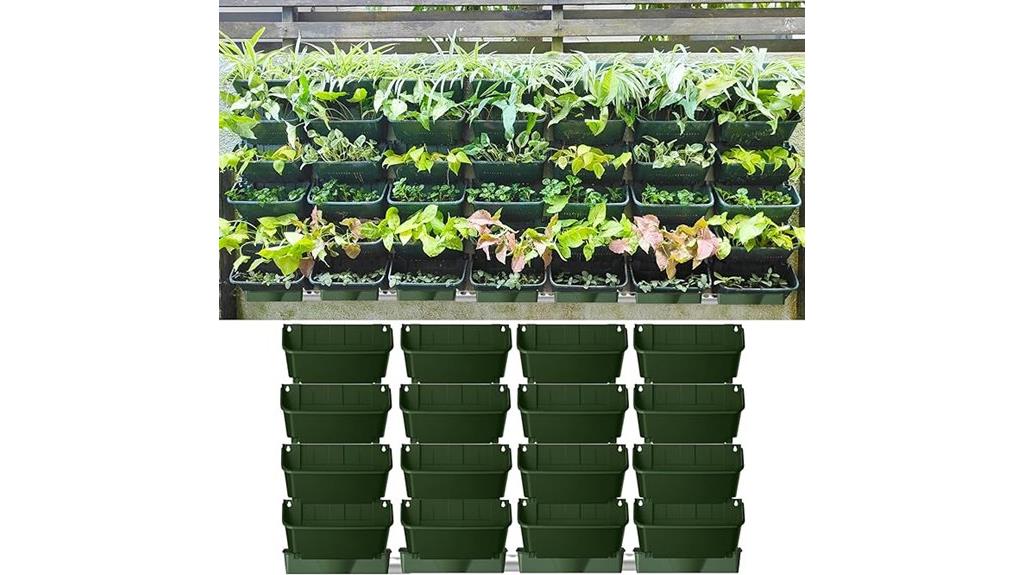 maxona 16 pack wall planters