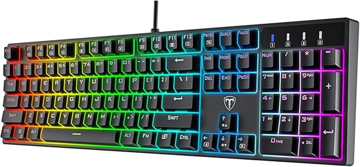 mechanical blue switch keyboard
