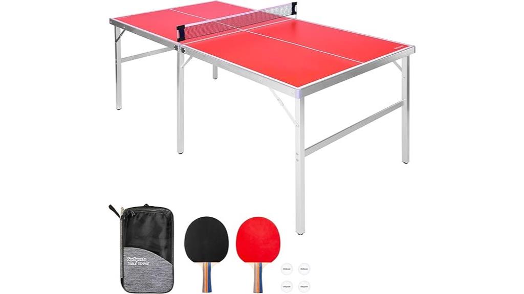 mid size table tennis set