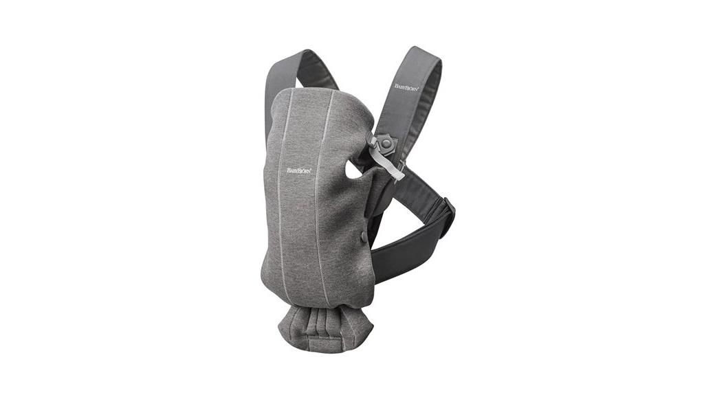 mini baby carrier dark gray