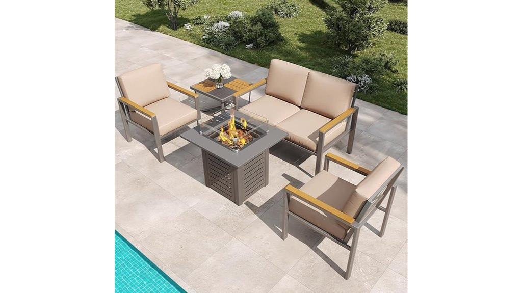 modern patio furniture set
