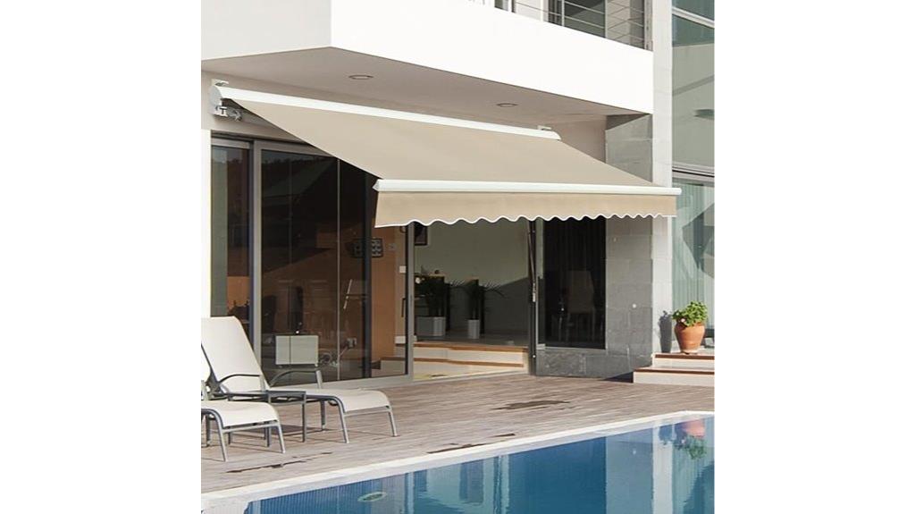 motorized patio sunshade awning