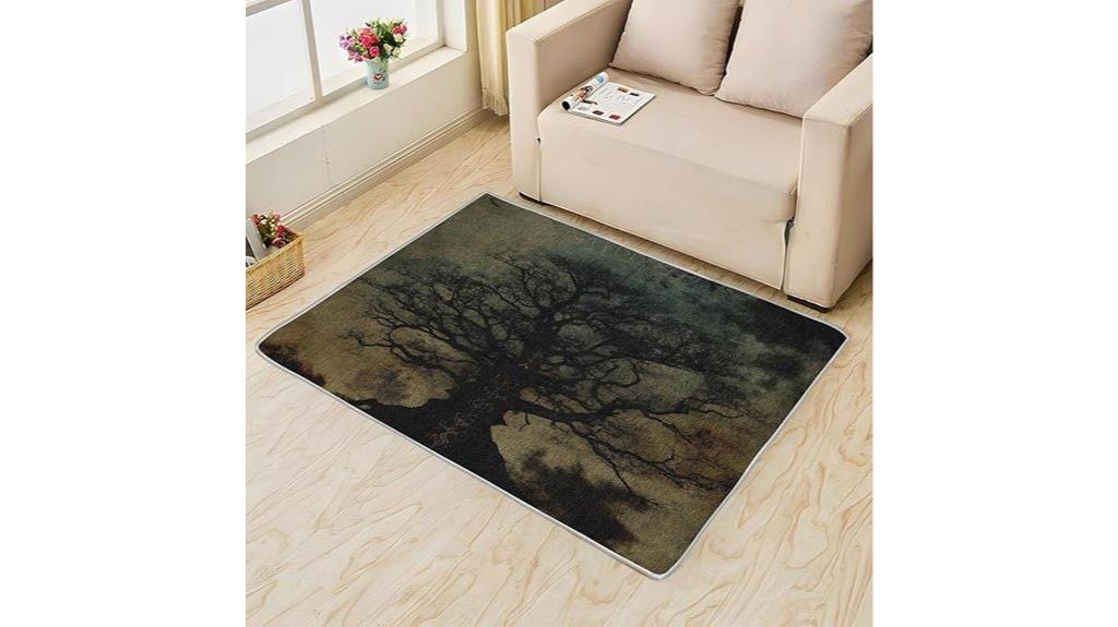 mystical tree non slip rug