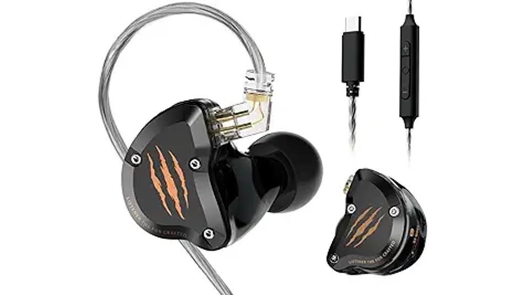 noise isolating detachable in ear headphones