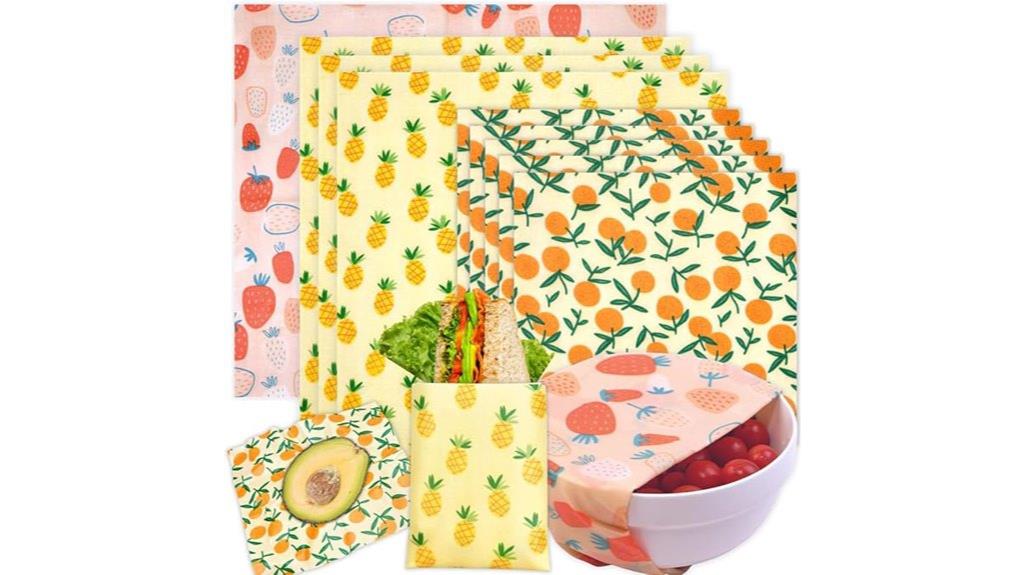 organic beeswax food wraps