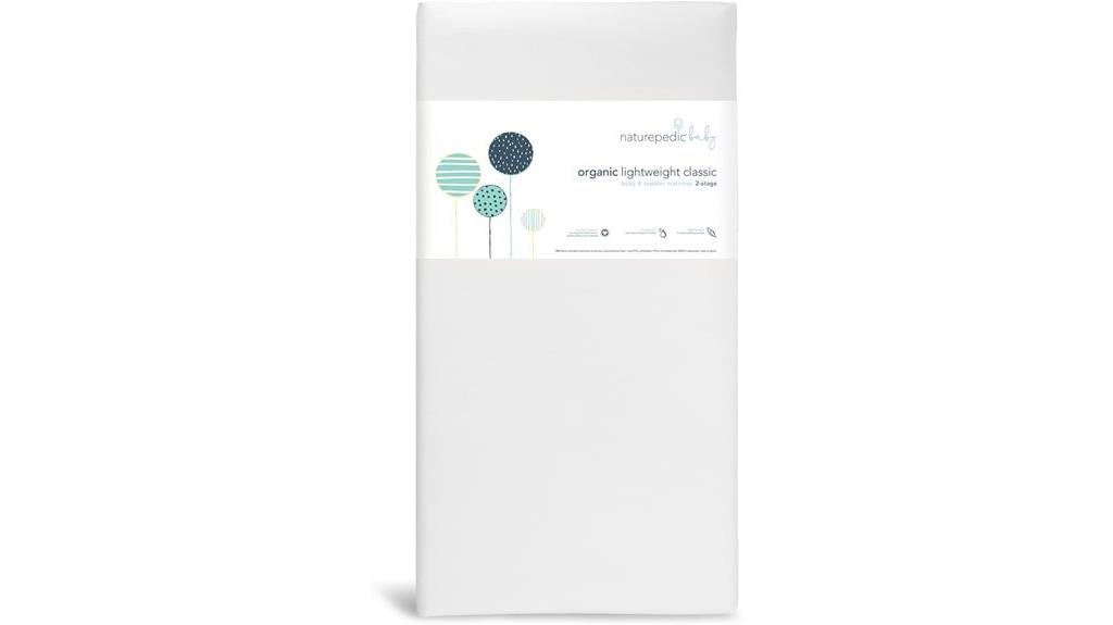 organic crib mattress size