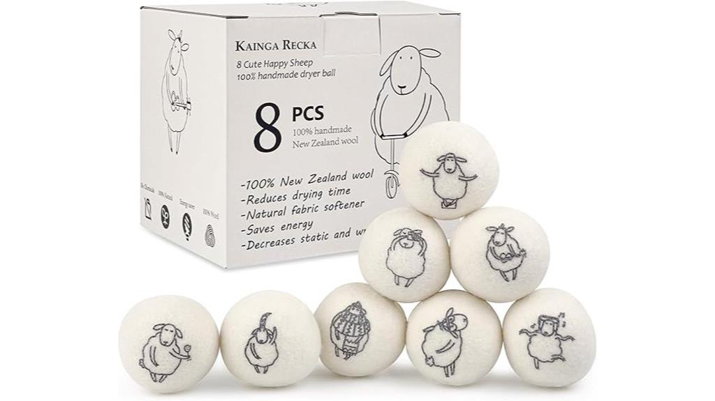 organic sheep wool laundry balls
