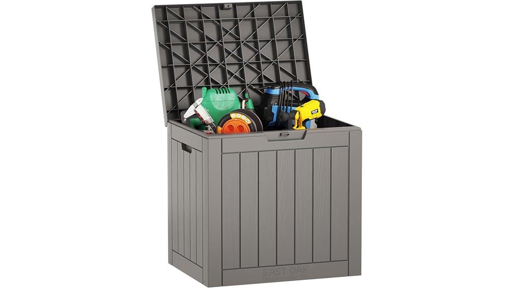 outdoor 31 gallon resin deck box