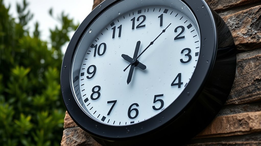 outdoor clock selection criteria