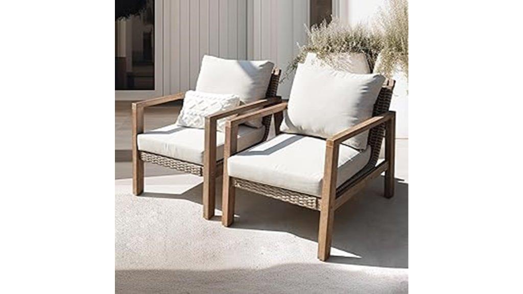 outdoor club chair set