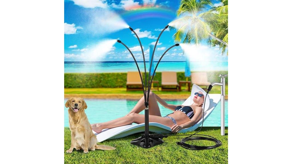 outdoor cooling misting system