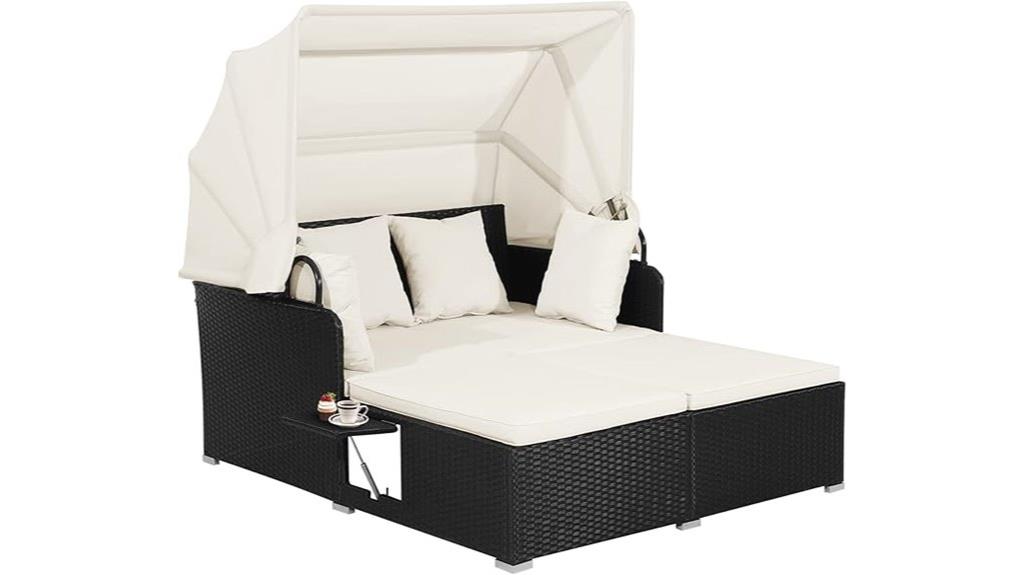 outdoor daybed with canopy