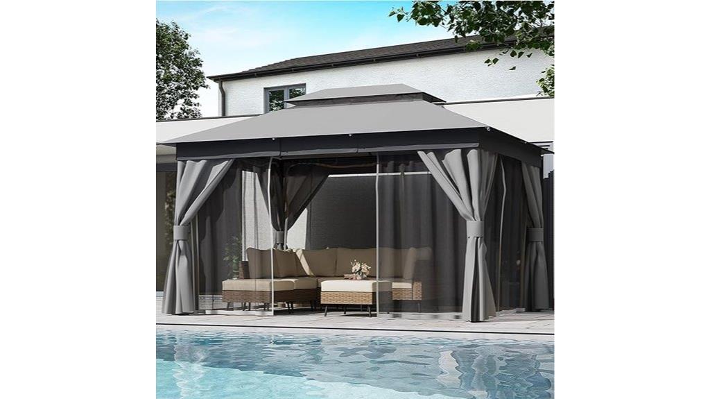 outdoor gazebo with expansion bolts