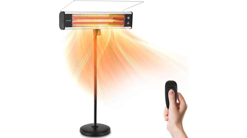 outdoor heating with remote